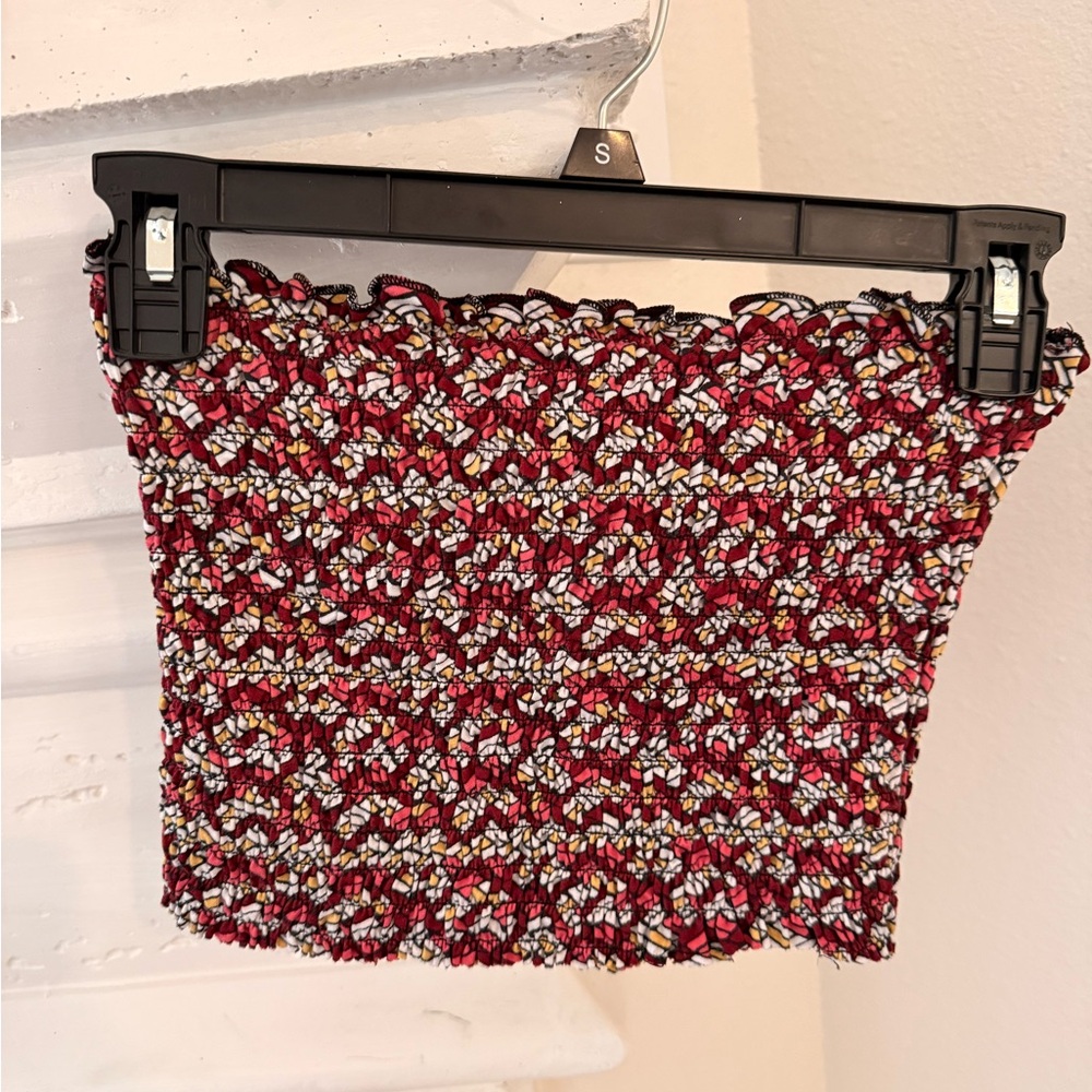 Liberty Love Floral Red and White Crop Top